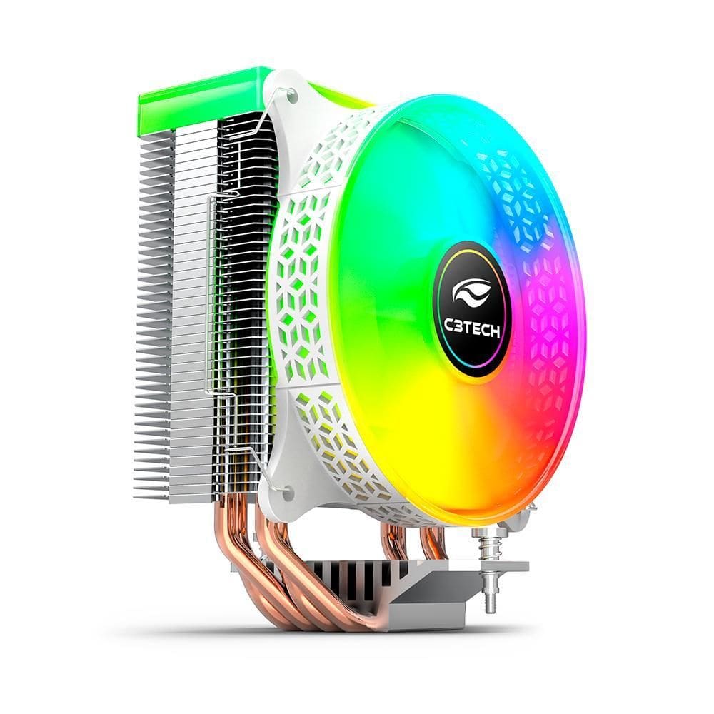 Cooler p/ Processador C3Tech FC-L150RGB, RGB, 9 Lâminas