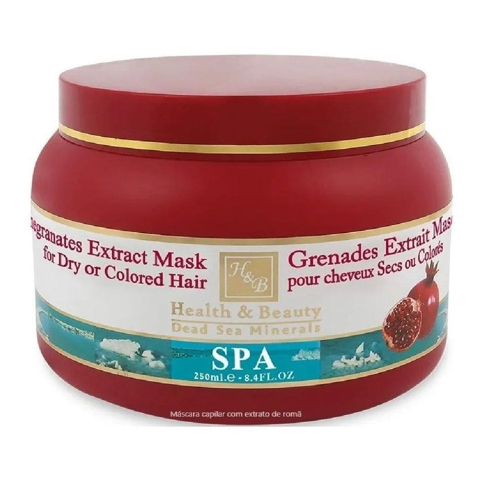 Máscara Para Cabelos Seco E Colorido - Do Mar Morto