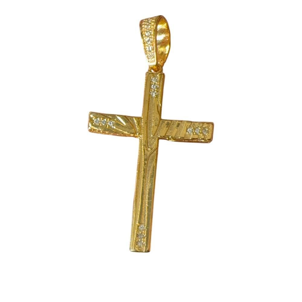 Pingente Cruz - Banhado A Ouro 18K