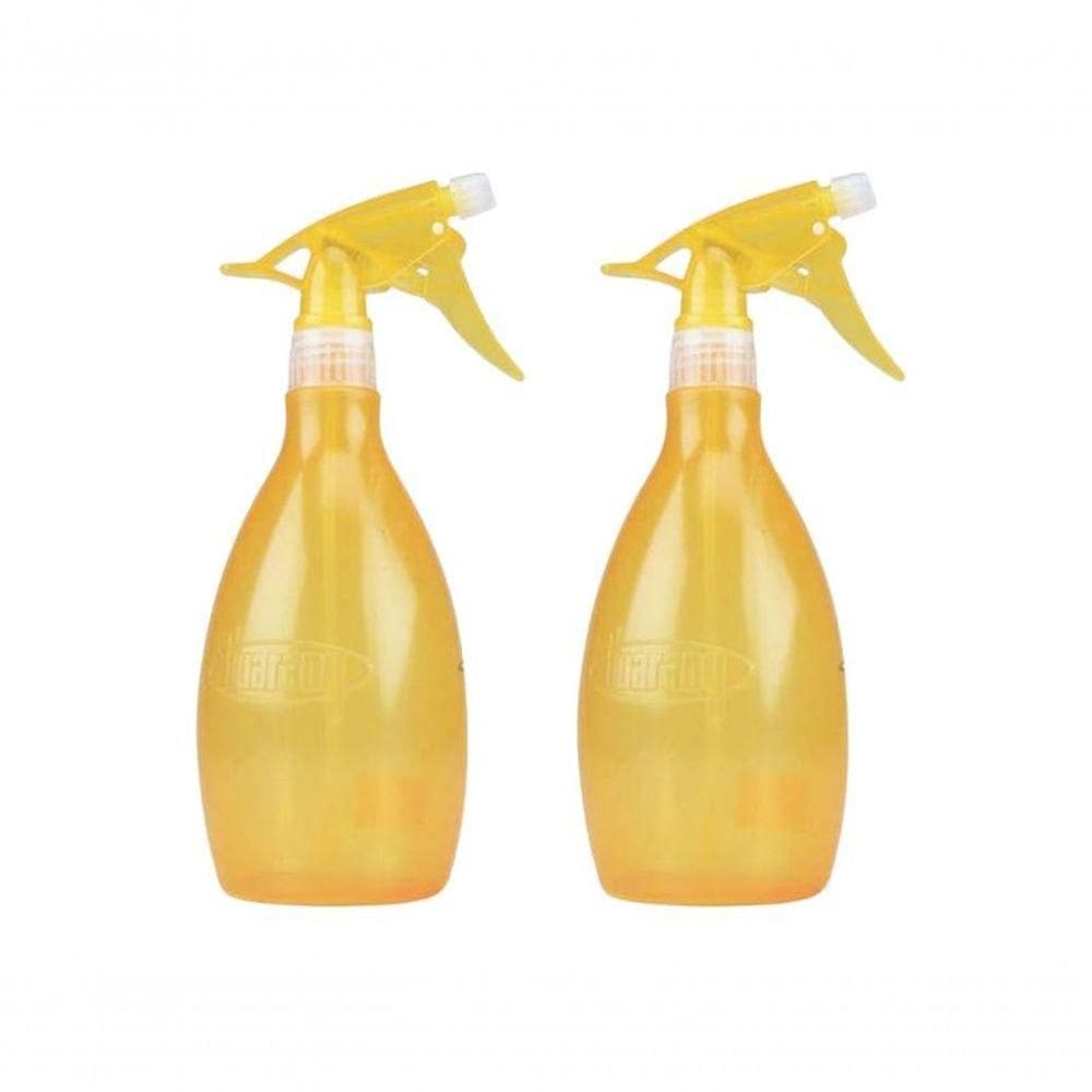 Kit 2 Pulverizadores Borrifadore Laranja Nevoa 500ml Guarany