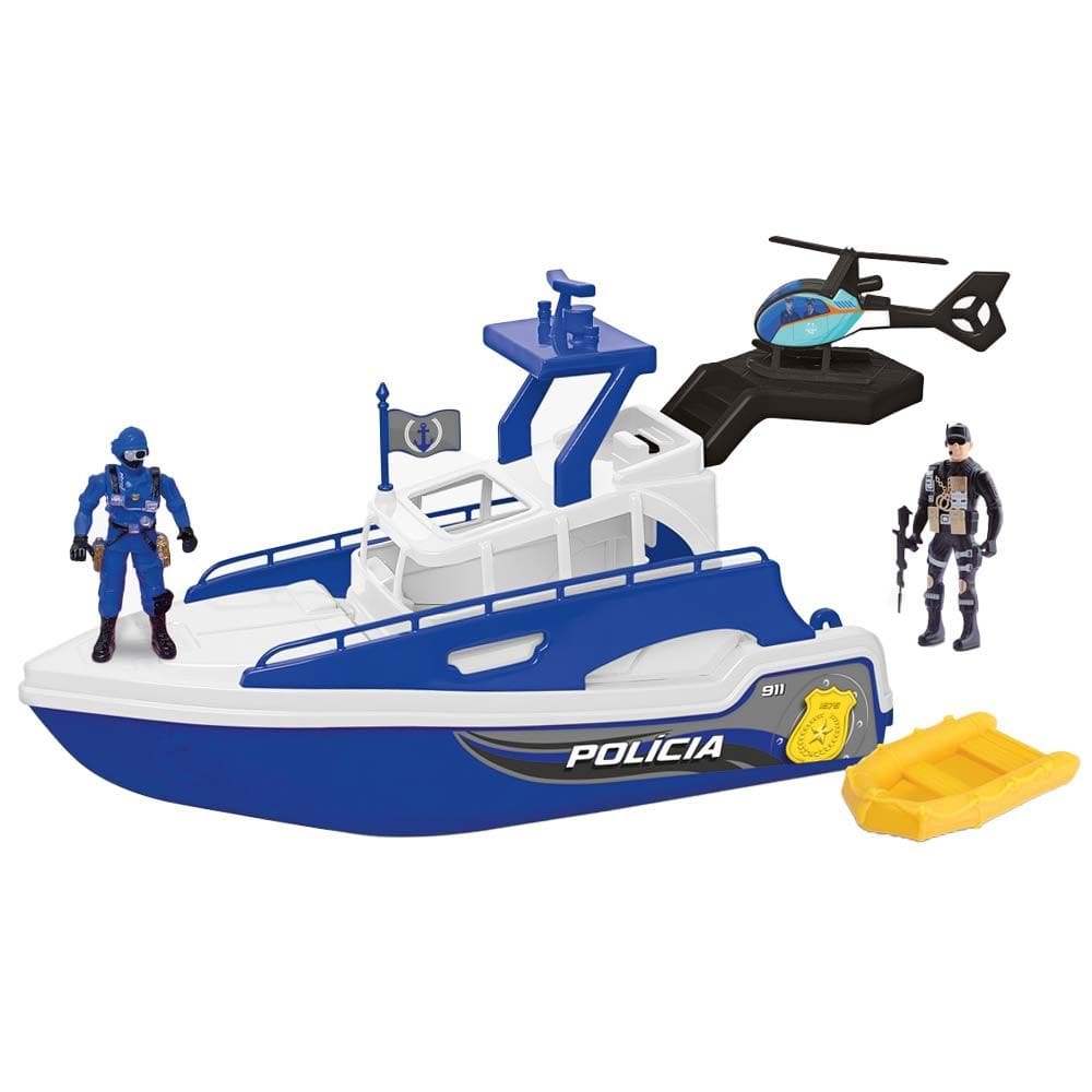 Lancha Patrulha Naval Polícia Samba Toys