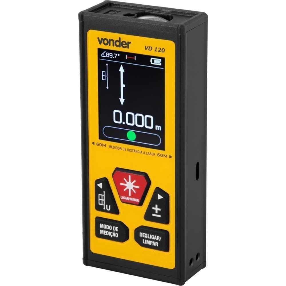 Medidor Laser Distância 120m Bilateral Vonder Vd120 Precisão
