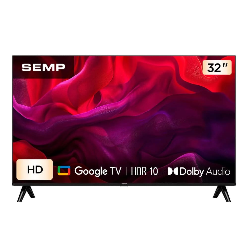 Smart TV Semp 32 ” LED HD WiFi Bluetooth Google TV 2 HDMI