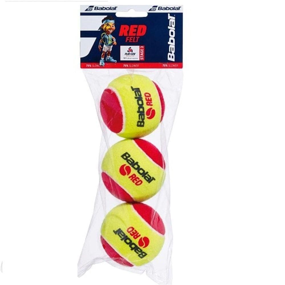 Bola De Tênis Babolat Stage 3 Red Felt (3 Unid.)