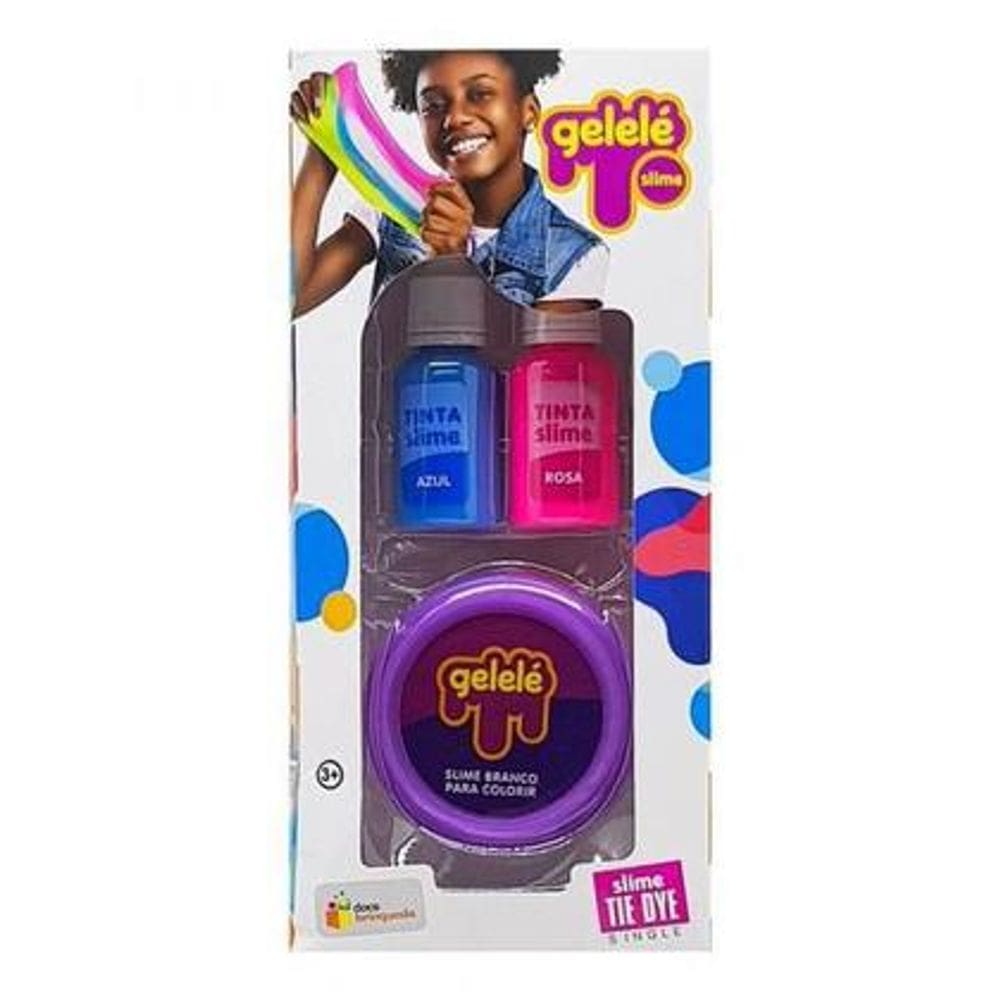 Kit Slime Para Colorir Tie Dye - Doce Brinquedo
