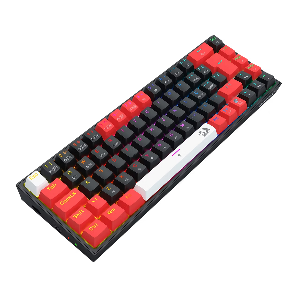 Teclado Mecanico Gamer Redragon Castor Pro Rgb Transparent Modelo K631ct-Rgb-Pro