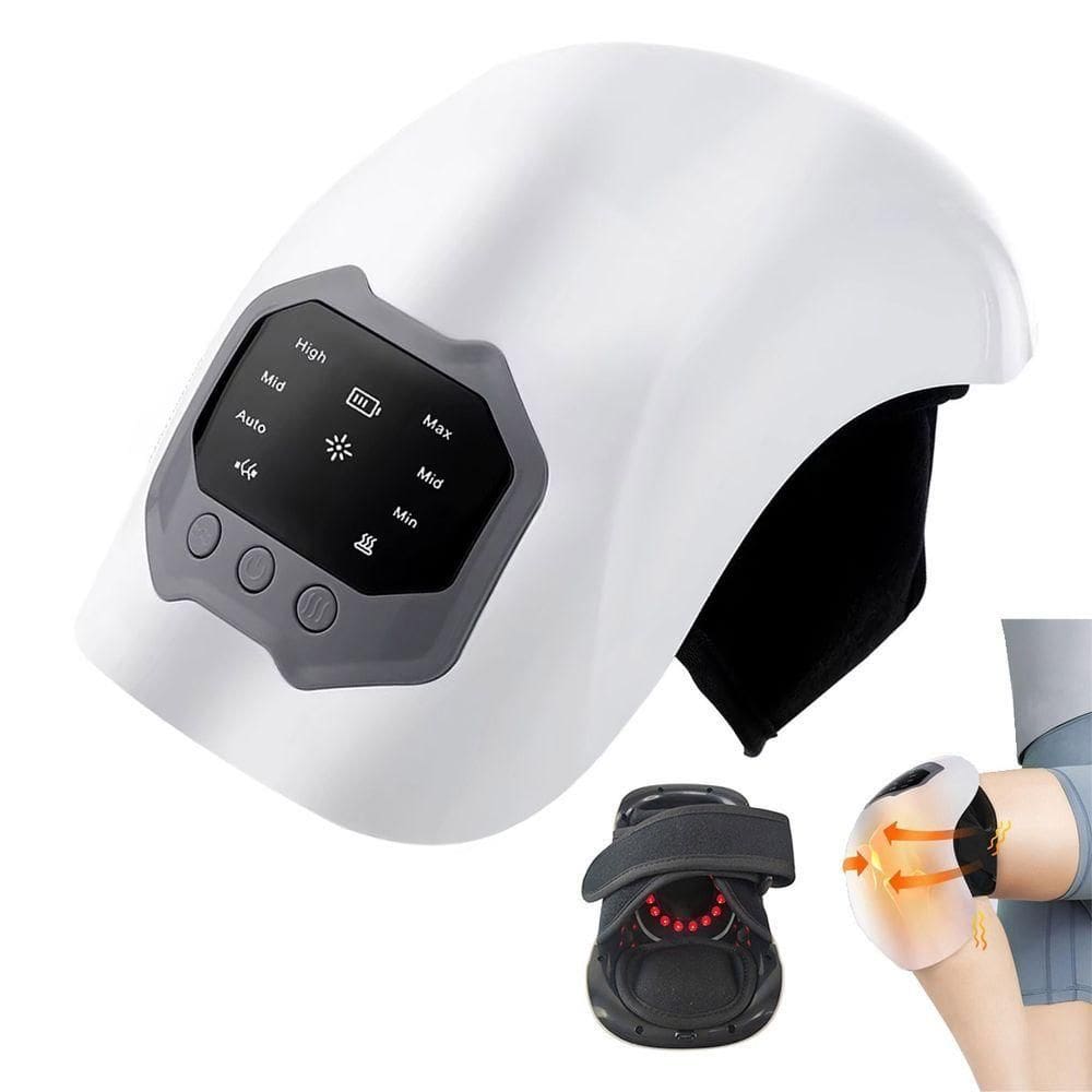 Massageador De Joelho Vibraçao Aquecimento Tensao Muscular Alivia Dor Lesao Articulaçao Massagem Confortavel Relaxante