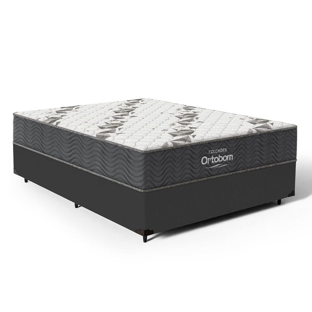 Cama Box com Colchão de Espuma D33 Ortobom Airtech 100 Casal