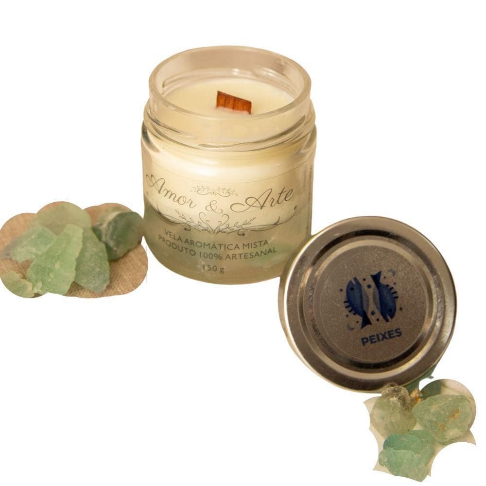 Vela Aromática Artesanal Premium Linha Zodíaco 150G