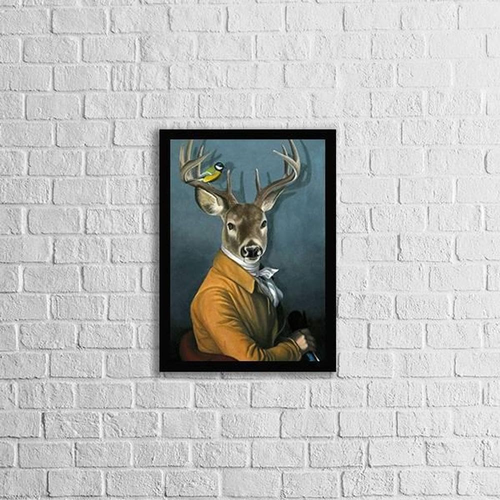 Quadro Alce Nobre 24X18Cm