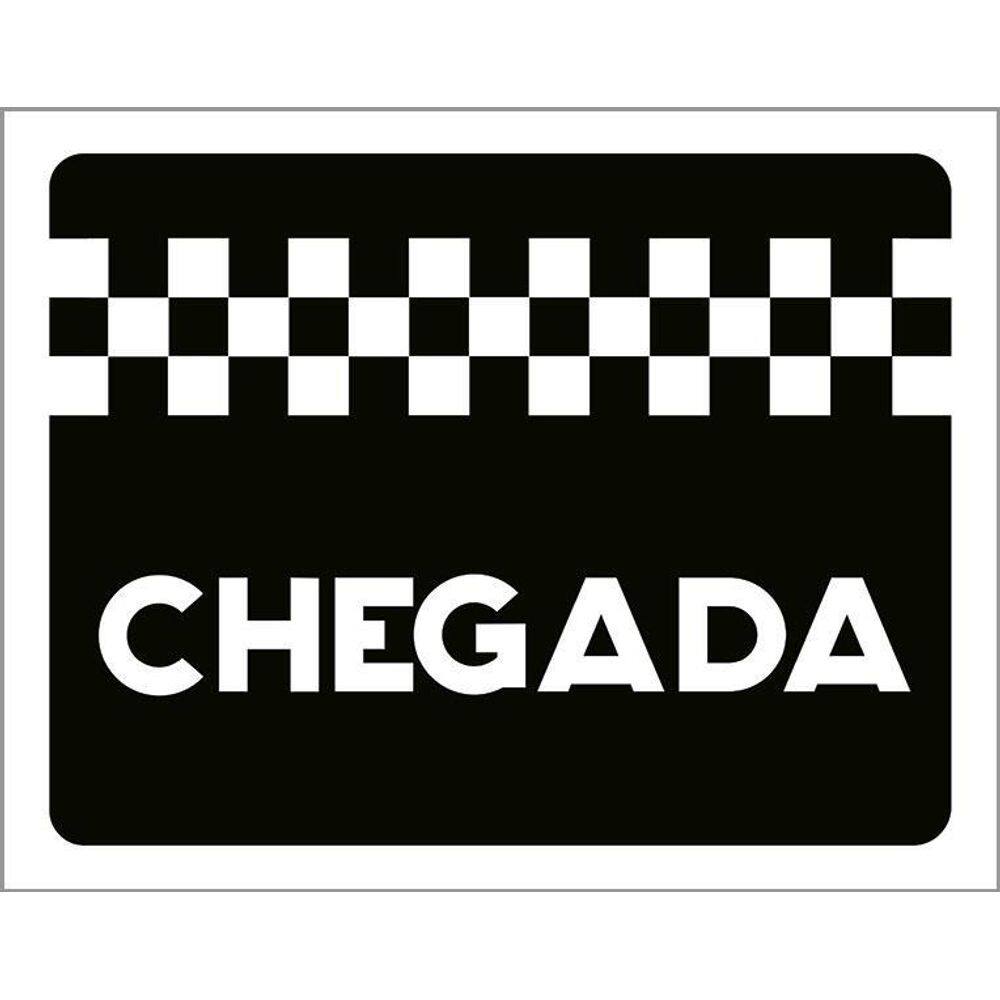 Kit 3 Placas Decorativa - Chegada Corrida