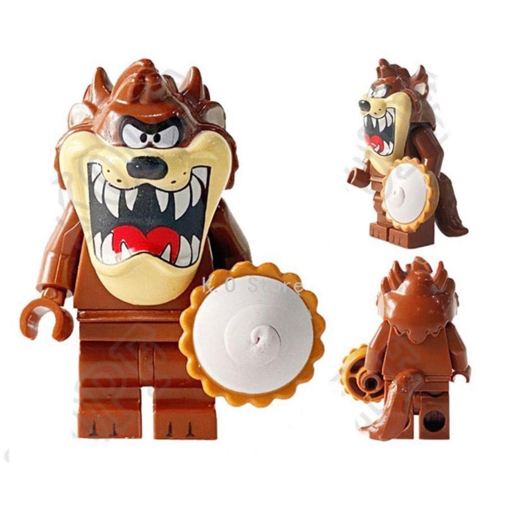 Boneco Blocos De Montar Looney Tazmanian Taz Mania Space Jam