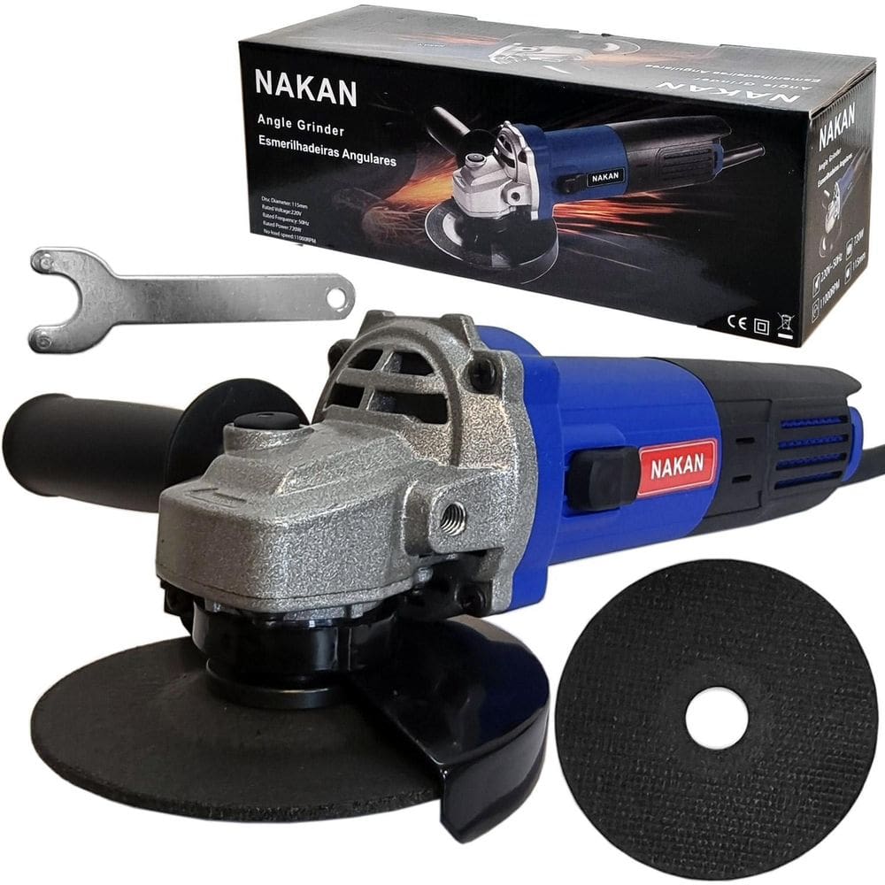 Esmerilhadeira Lixadeira Angular 720W Nakkan - 220V
