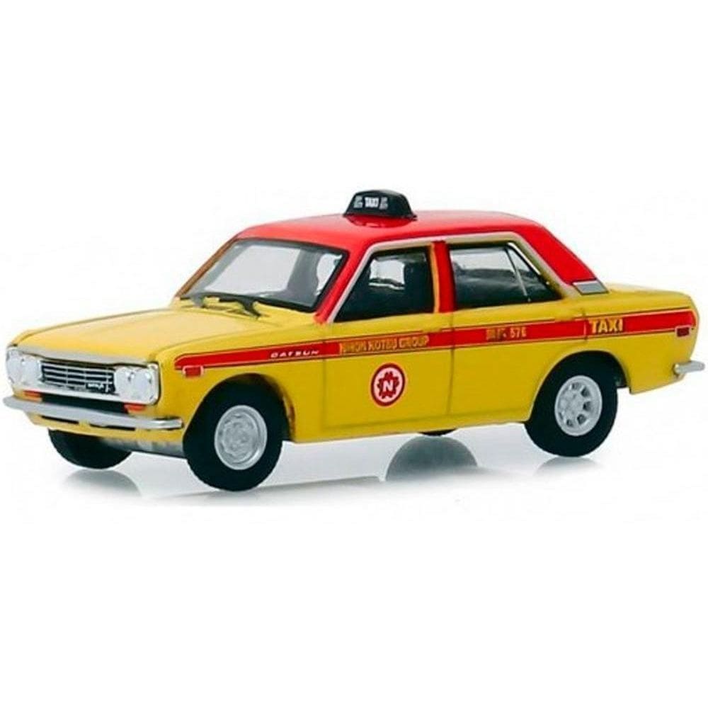 Miniatura Greenlight Datsun 510 Taxi 1970 1/64 Tokyo Torque