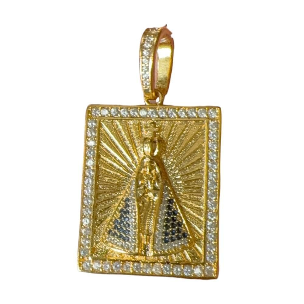 Pingente Nossa Senhora Cravejada - Banhado A Ouro 18K