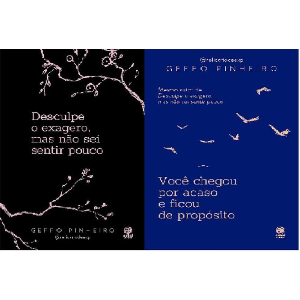 Kit 2 Livros Geffo Pinheiro Desculpe O Exagero, Mas Não Sei