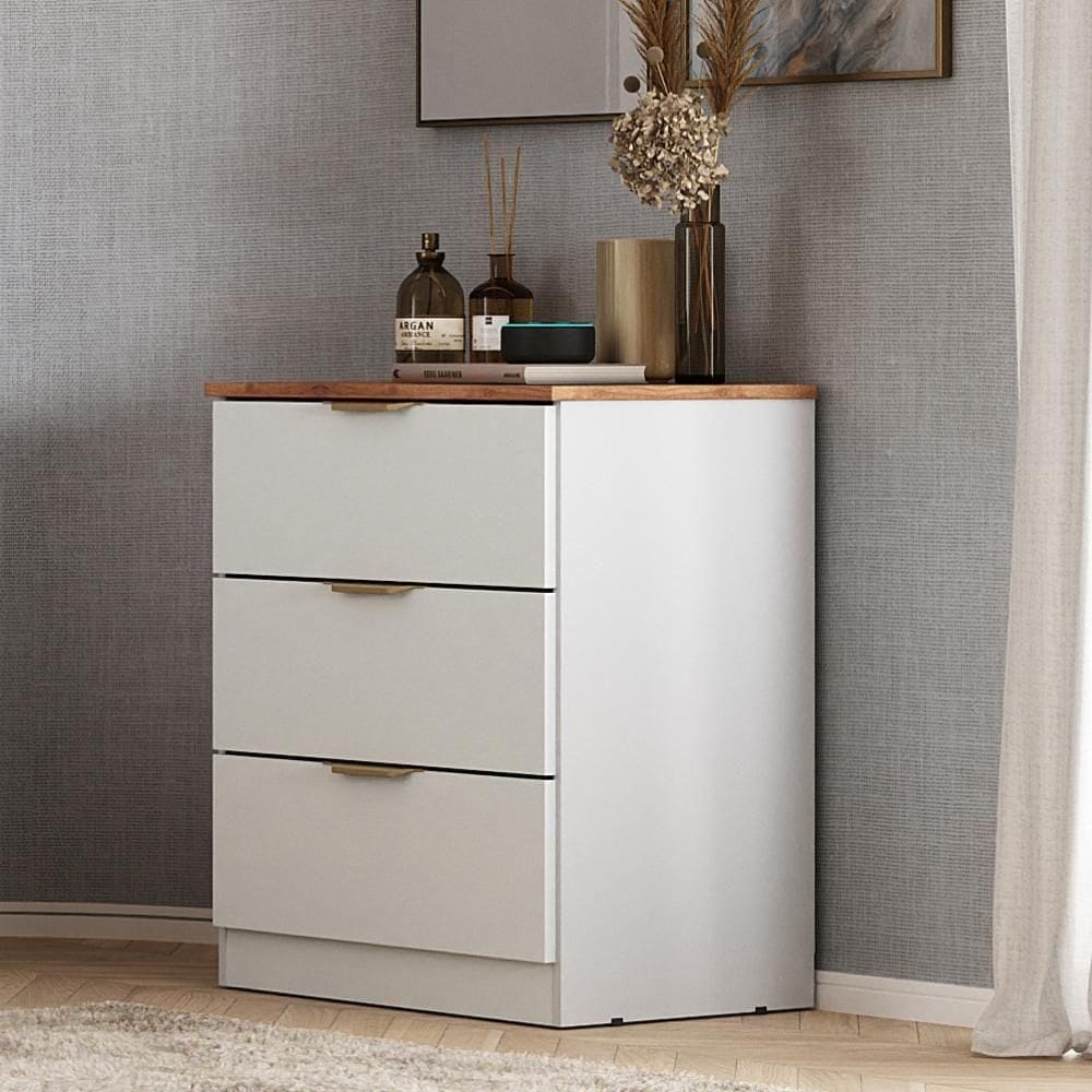 MP - Co moda Milan 3 Gavetas Carraro Branco