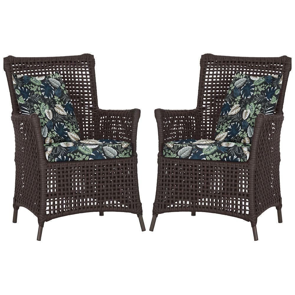 Poltronas Igapó Alumínio Pintura Marrom Corda Náutica E1 Marrom