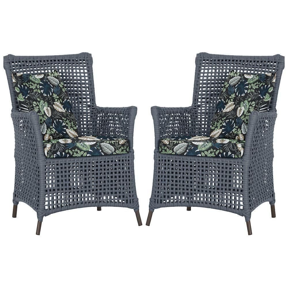 Poltronas Igapó Alumínio Pintura Marrom Corda Náutica E1 Prata