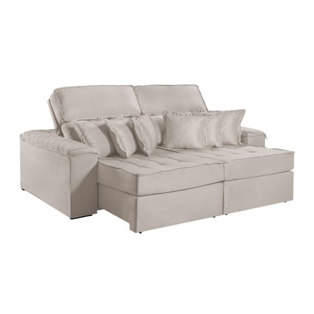Sofa Martins M-188 02 Md.1.00 Com Almofadas - V-211 Creme