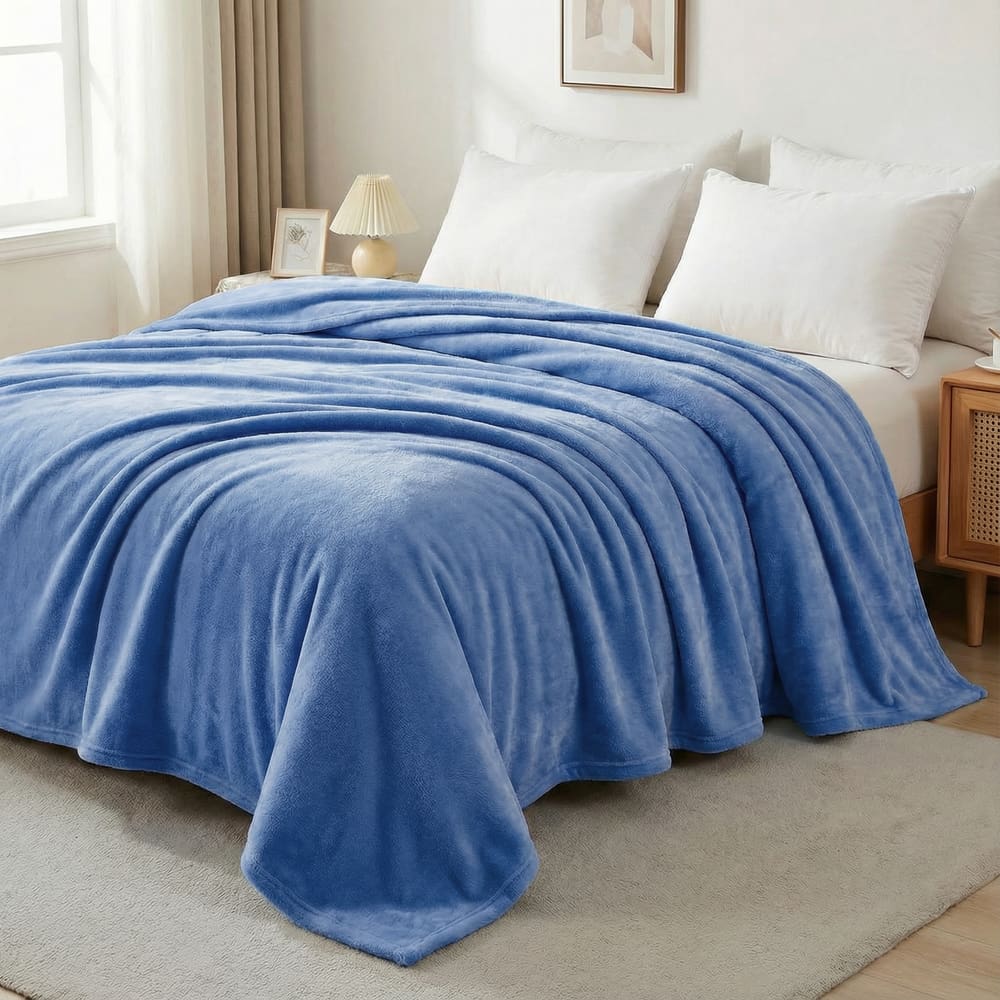 Kit Manta Cobertor Casal Microfibra Super Macio Com Conforto Térmico Premium Casa Dona