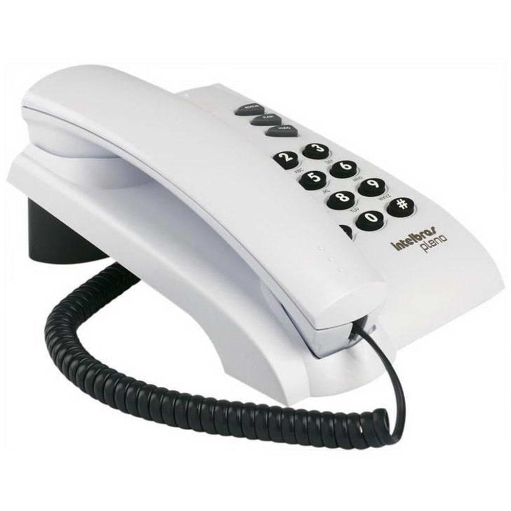 Telefone Intelbras Pleno com fio, Branco