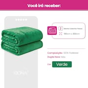 Kit 2 Mantas Cobertor Casal Microfibra Super Macio Com Conforto Térmico Premium Casa Dona