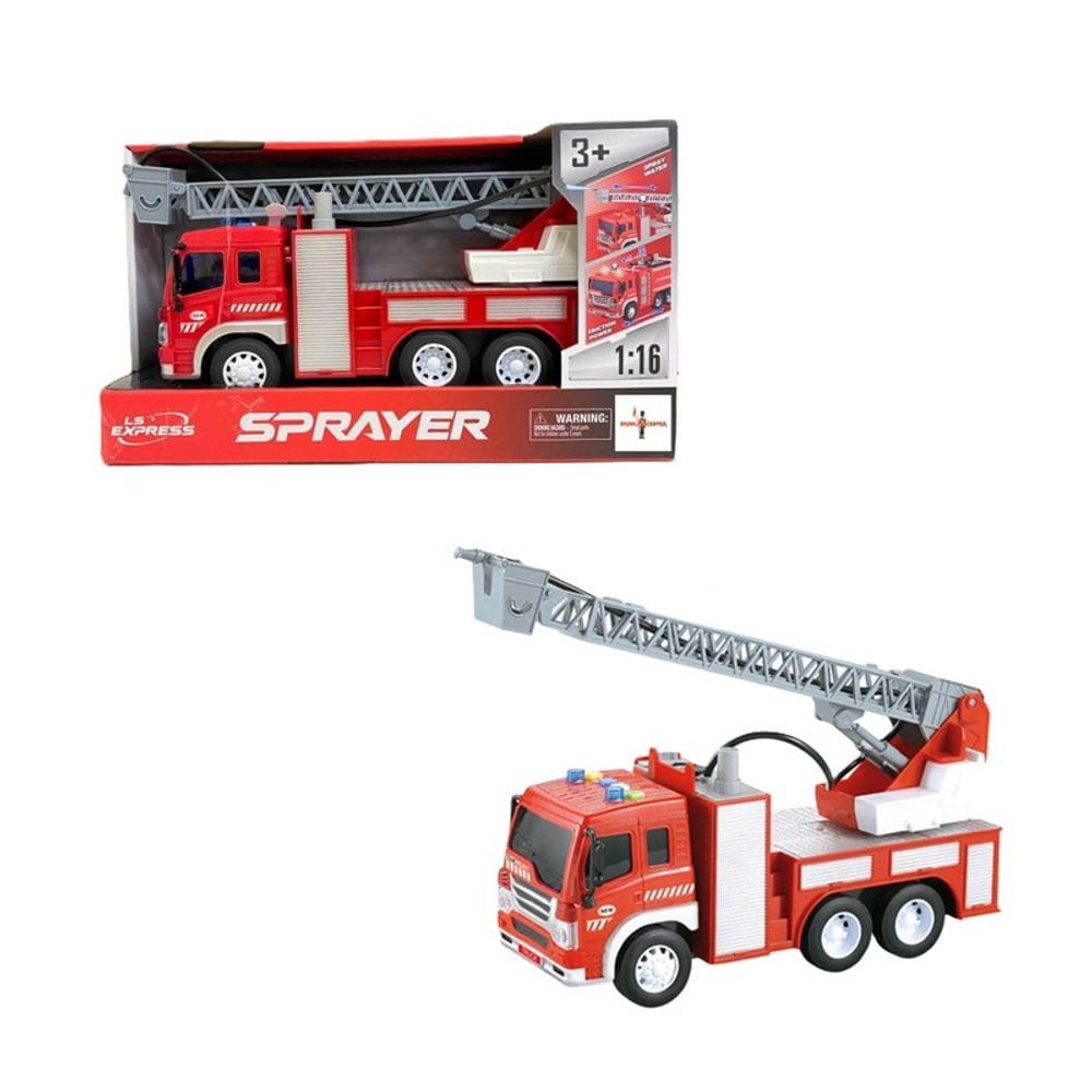 Caminhão de Bombeiro Solta Água com Luz e Som - Brink Center