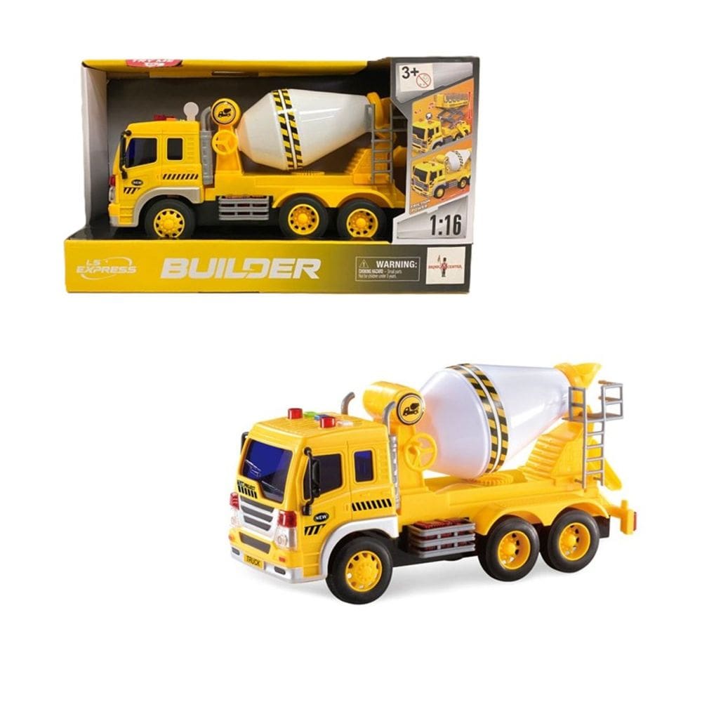 Caminhão de Construção Betoneira com Som e Luzes - Brink Center