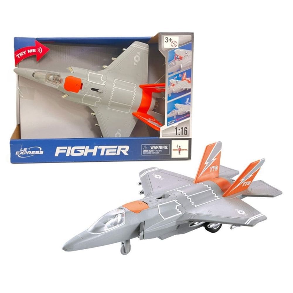 Avião de brinquedo com Som e Luzes 1:16 - Brink Center