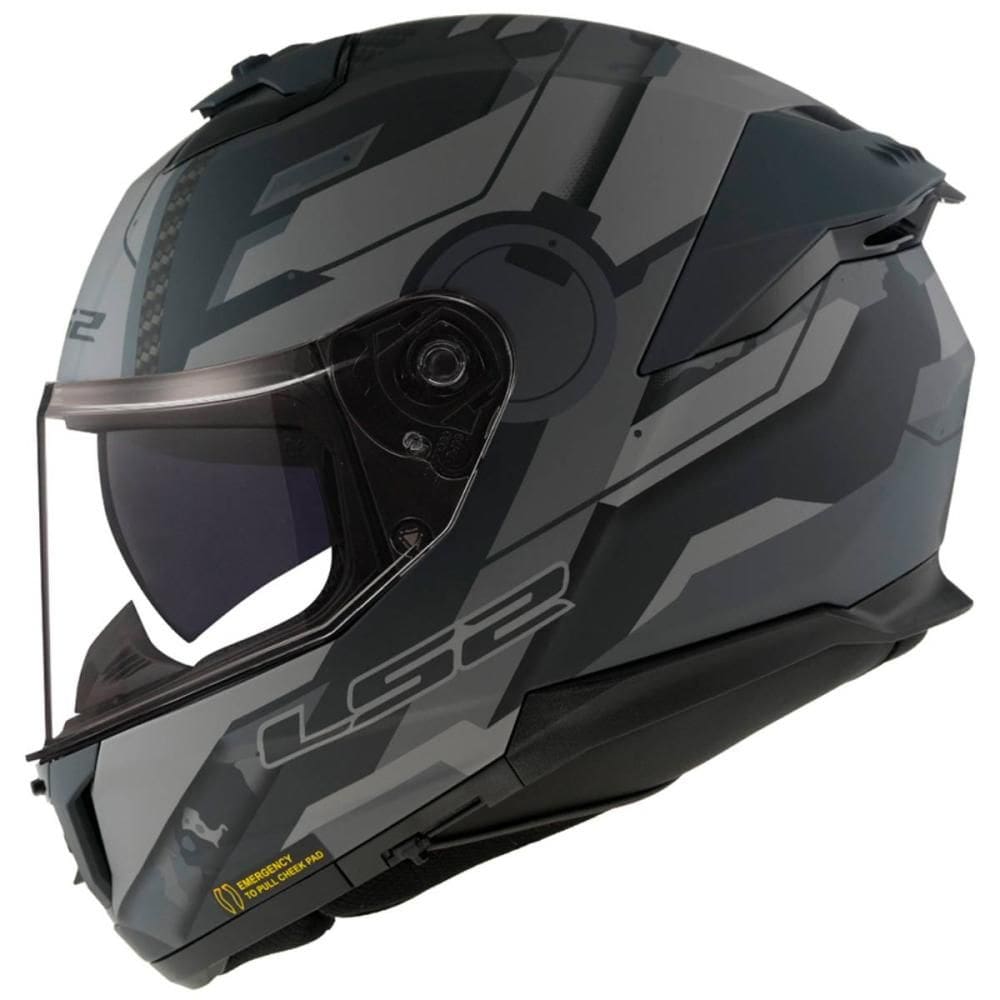 Capacete LS2 Stream II Shadow