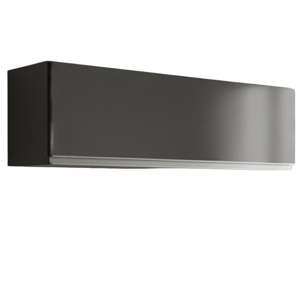 Armario Aereo 1 Porta Basculante 80cm Bp Fiorella Preto Grafite