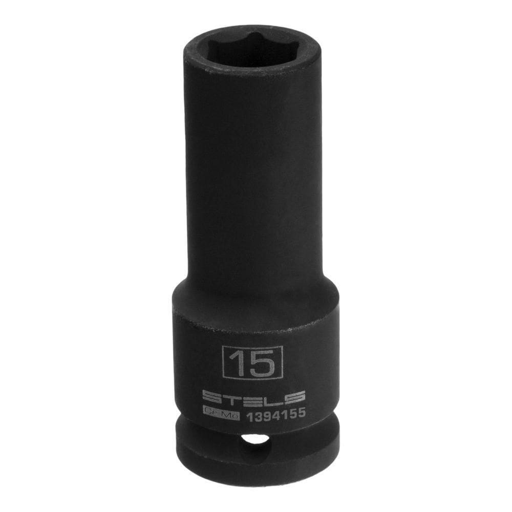 Soquete Impacto Longo 1/2`` 15mm Crmo Stels