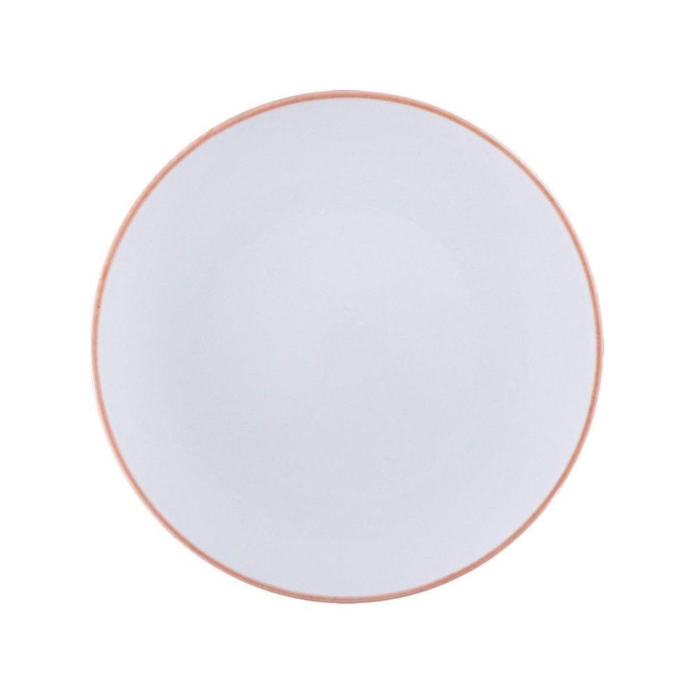 Prato Raso Tramontina Jeri Mocha Em Porcelana 27 Cm Tramontina