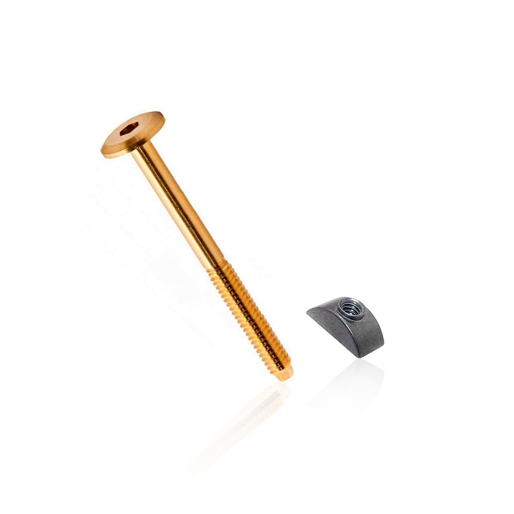 Parafuso Cama 1/4” X 130 Mm Chave Allem Porca Meia Lua 10 Unidades