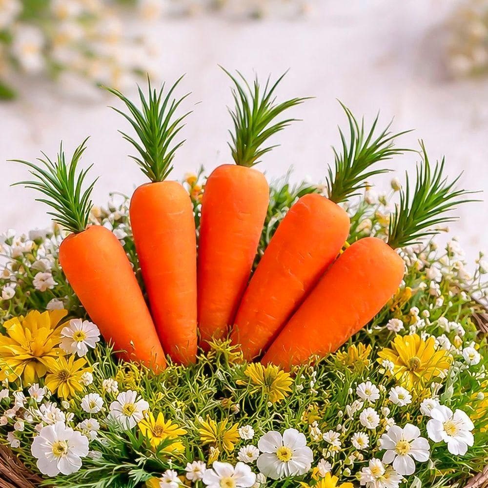 Enfeite Decorativo Cenouras Cenourinhas Páscoa 8cm Kit 72pçs