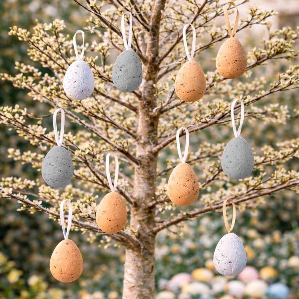 Pendente Decoração Ovinhos De Páscoa Coelho 5x3cm Kit 72pçs