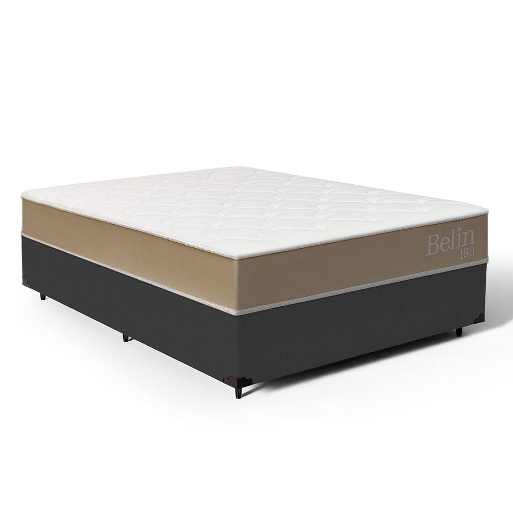 Cama Box com Colchão de Espuma D33 Double Face Belin Casal 138cm