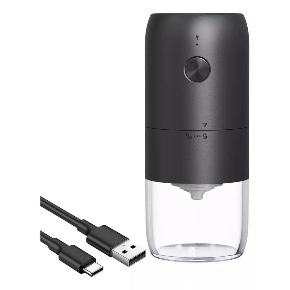 Moedor de Café Elétrico USB - Para Viagem, Escritório e Casa - Lâminas Cerâmicas, 0,3 kg