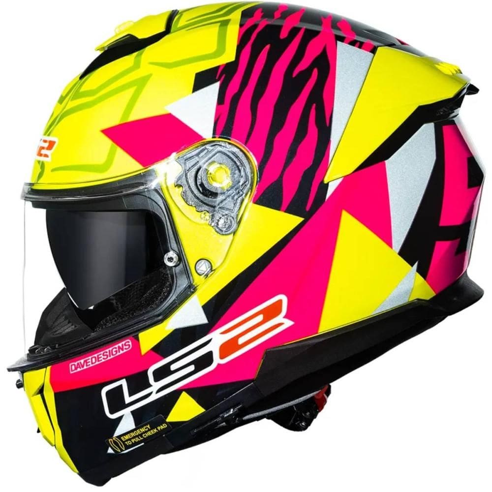Capacete LS2 Stream II FF808 Tiger Aldeguer Replica