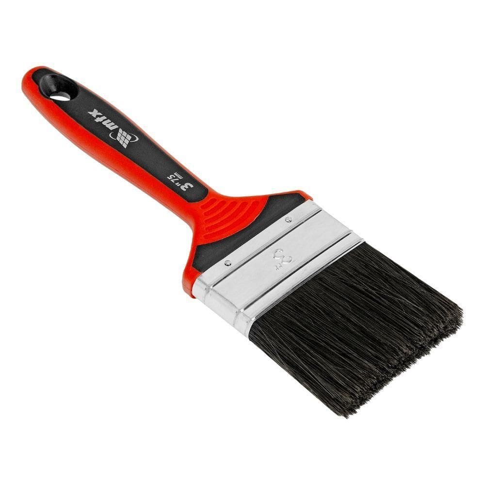 Trincha Pincel 3`` Tintas Esmalte óleo Cerdas Pretas Mtx