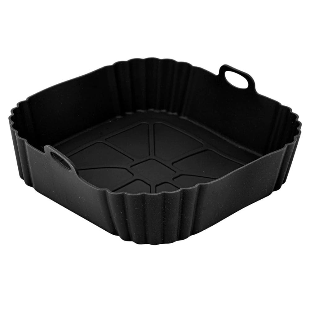 Forma Silicone Quadrada Antiaderente Cesto Para Air Fryer 21cm