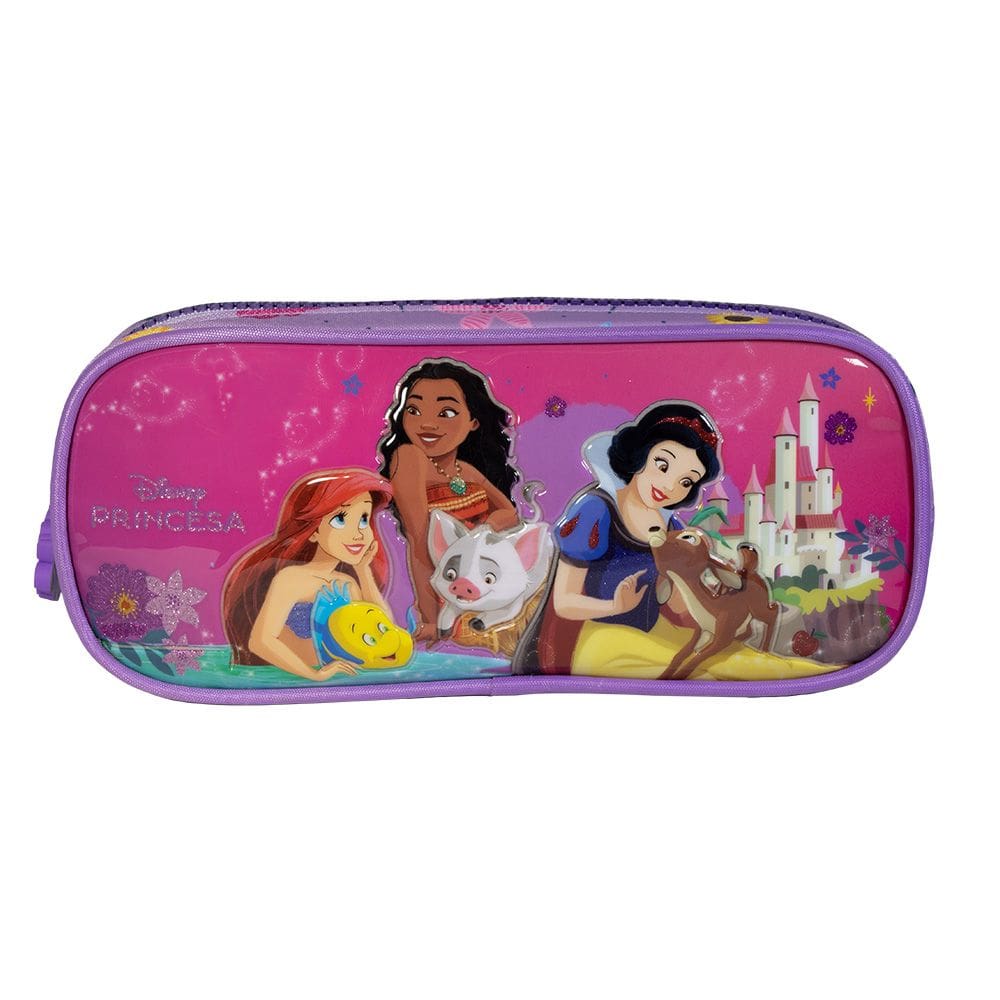 Estojo Simples Escolar Princesas Disney Xeryus 14795