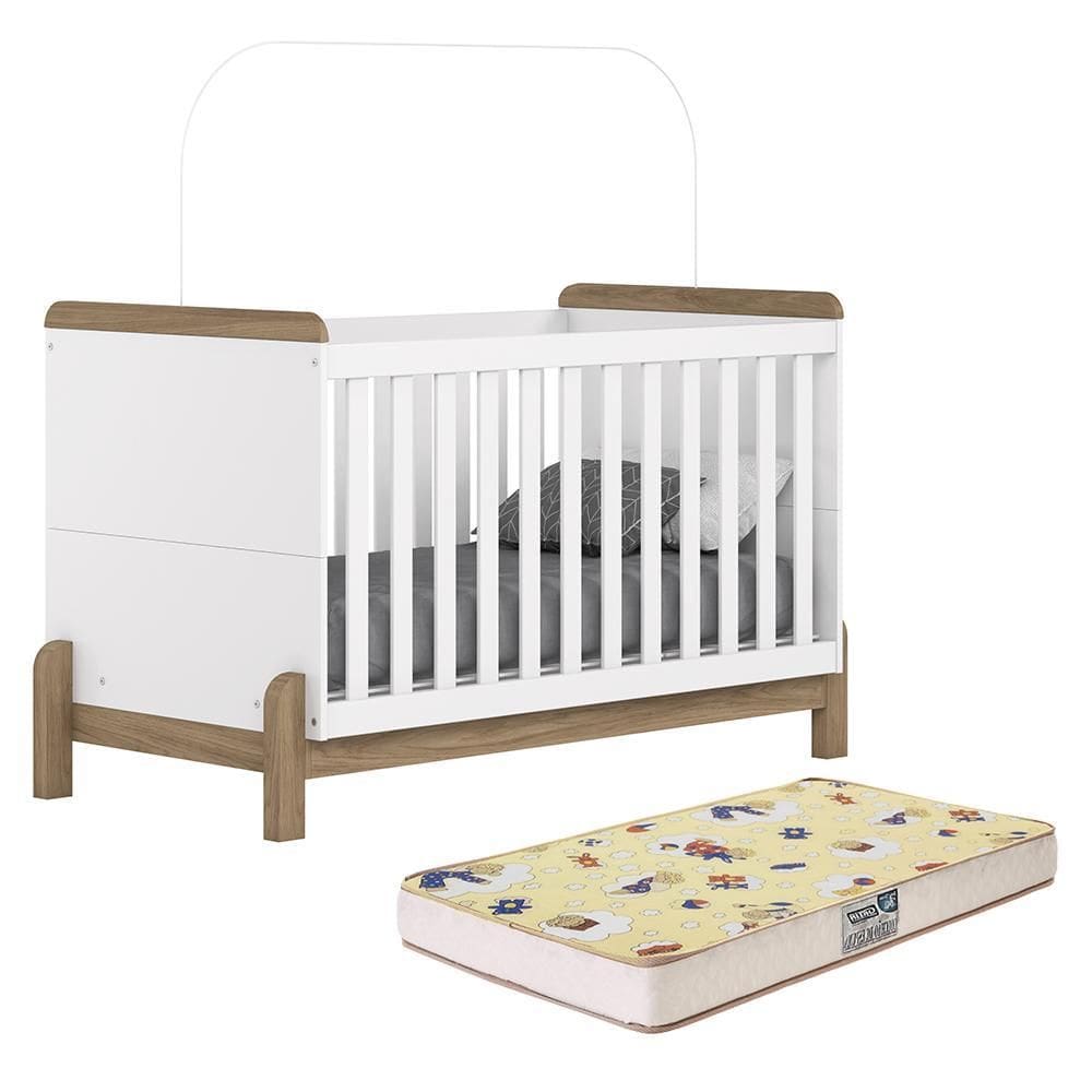 Berço Americano Mini Cama Ternura com Colchão Supreme - Móveis Henn