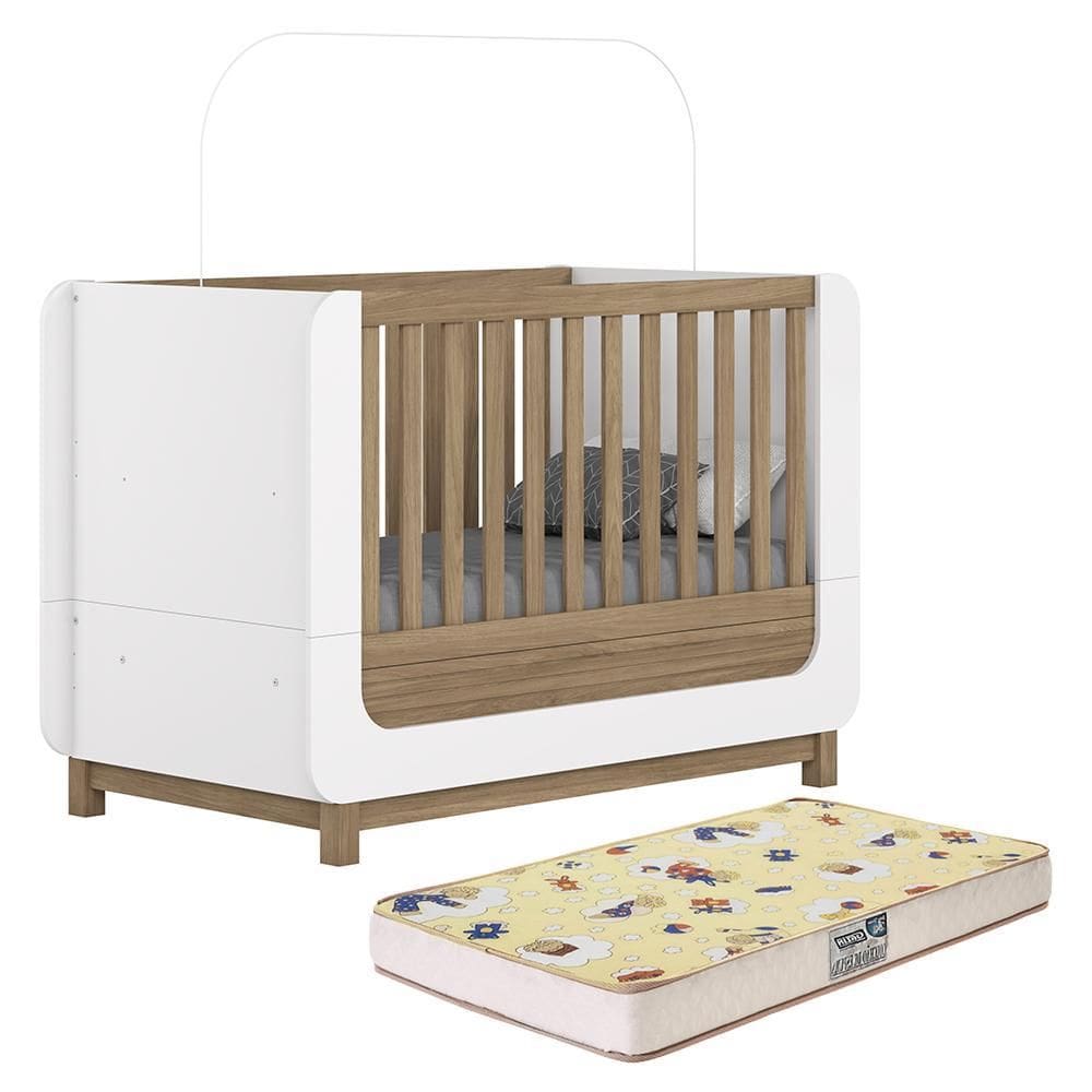 Berço Americano Mini Cama Aconchego com Colchão Supreme - Móveis Henn