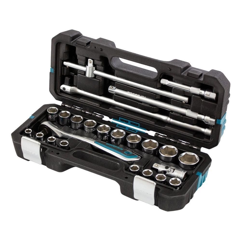 Jogo Ferramentas 1/2`` Maleta Plástica Aço Crv Gross 1414755