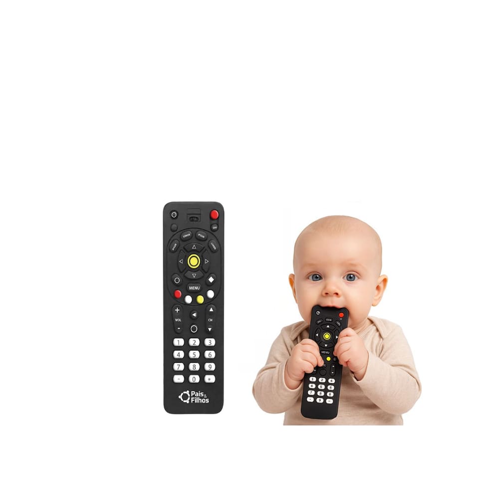 Mordedor Infantil Macio Bebê Controle Tv Cheiro Tutti Frutti