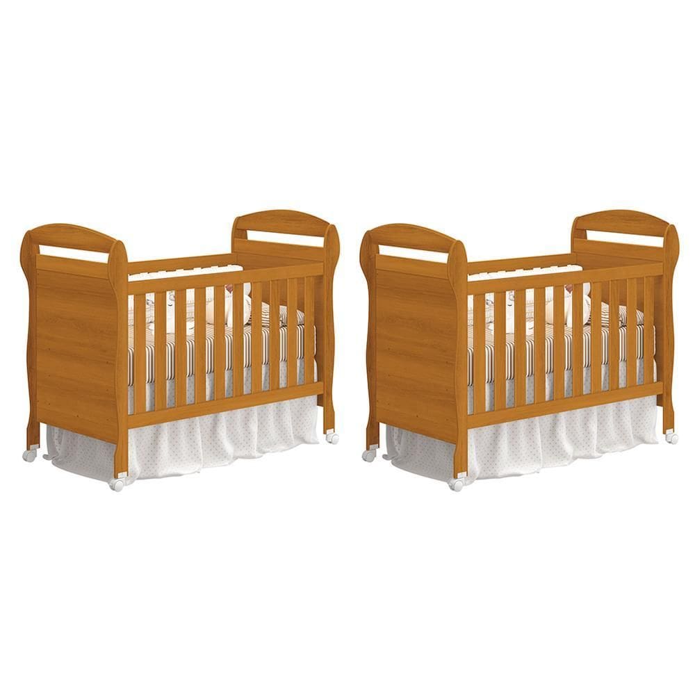 Kit Gêmeos Berço Mini Cama Danny - Reller Móveis