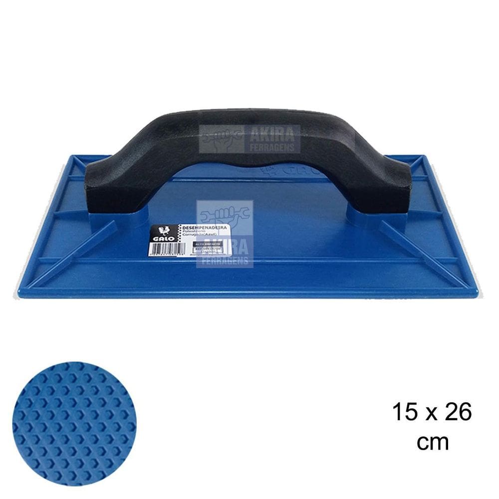 Desempenadeira Pvc Galo Azul Corrugada 15 X 26Cm 815/00