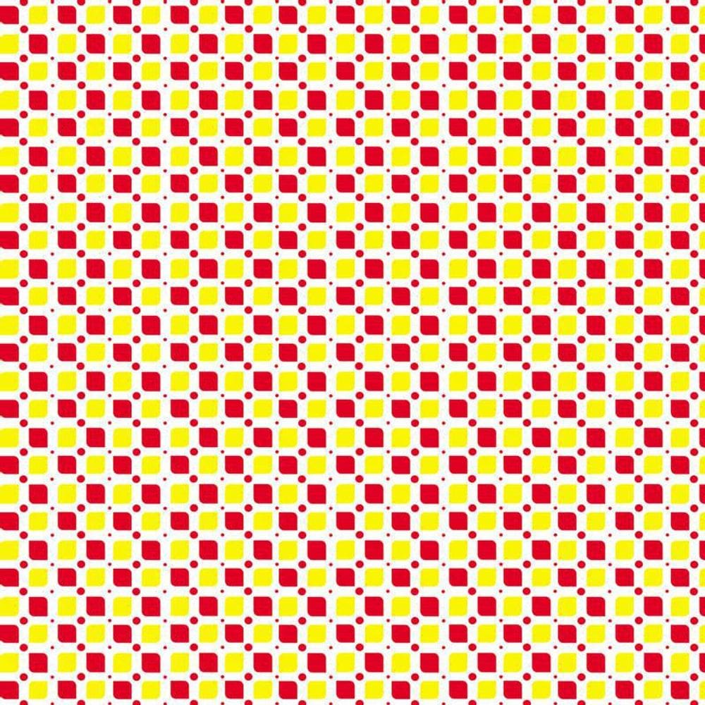 Papel De Parede Vermelho E Amarelo Autocolante Lavavel Sala